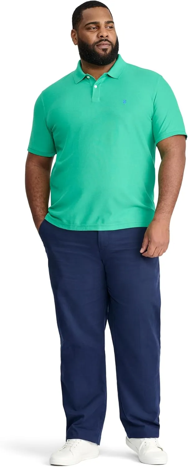 IZOD Men's Big and Tall Advantage Performance Short Sleeve Polo Shirt