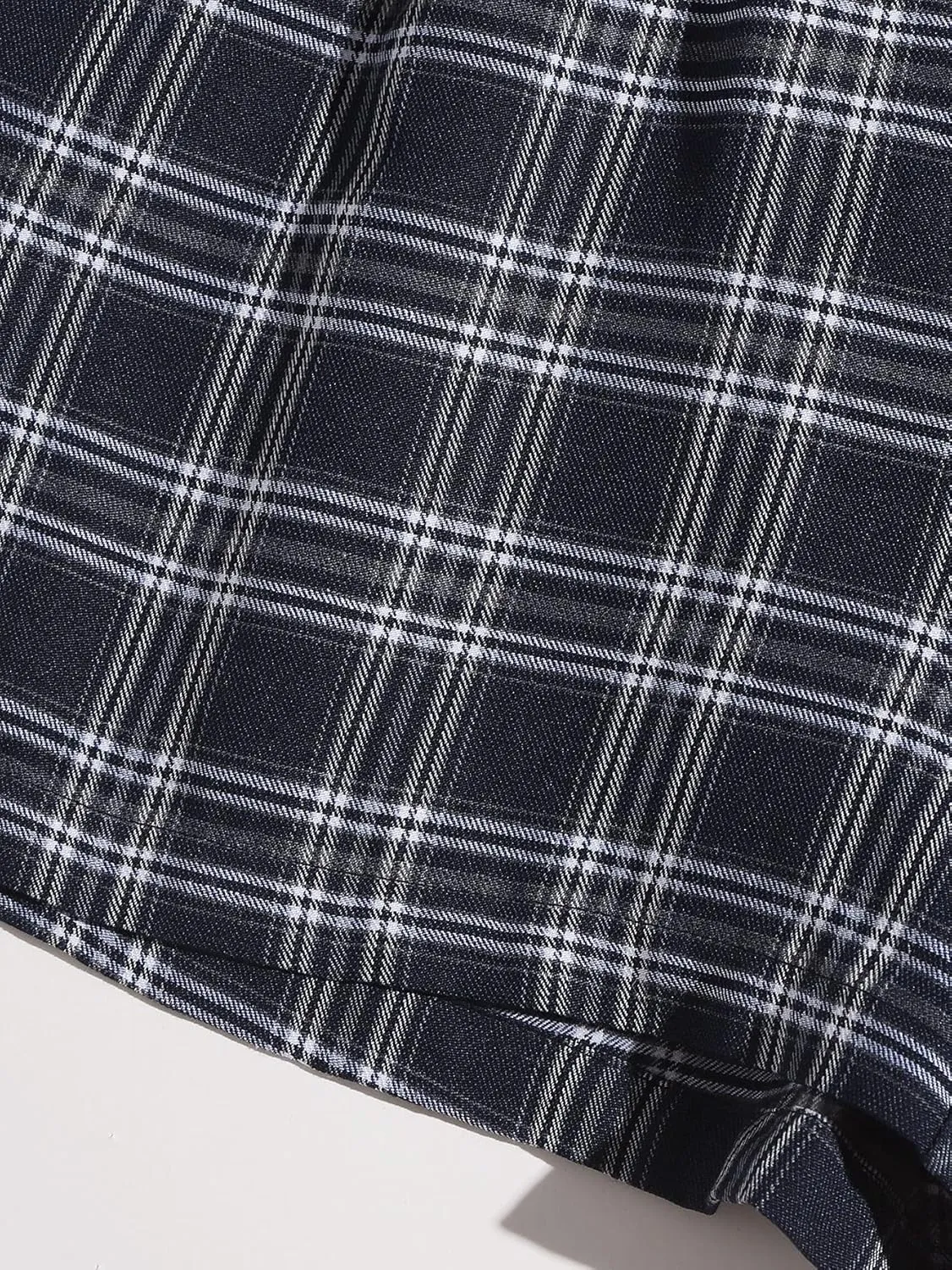 MakeMeChic Women's Elastic Waisted Plaid Shorts Lounge Pajama Shorts