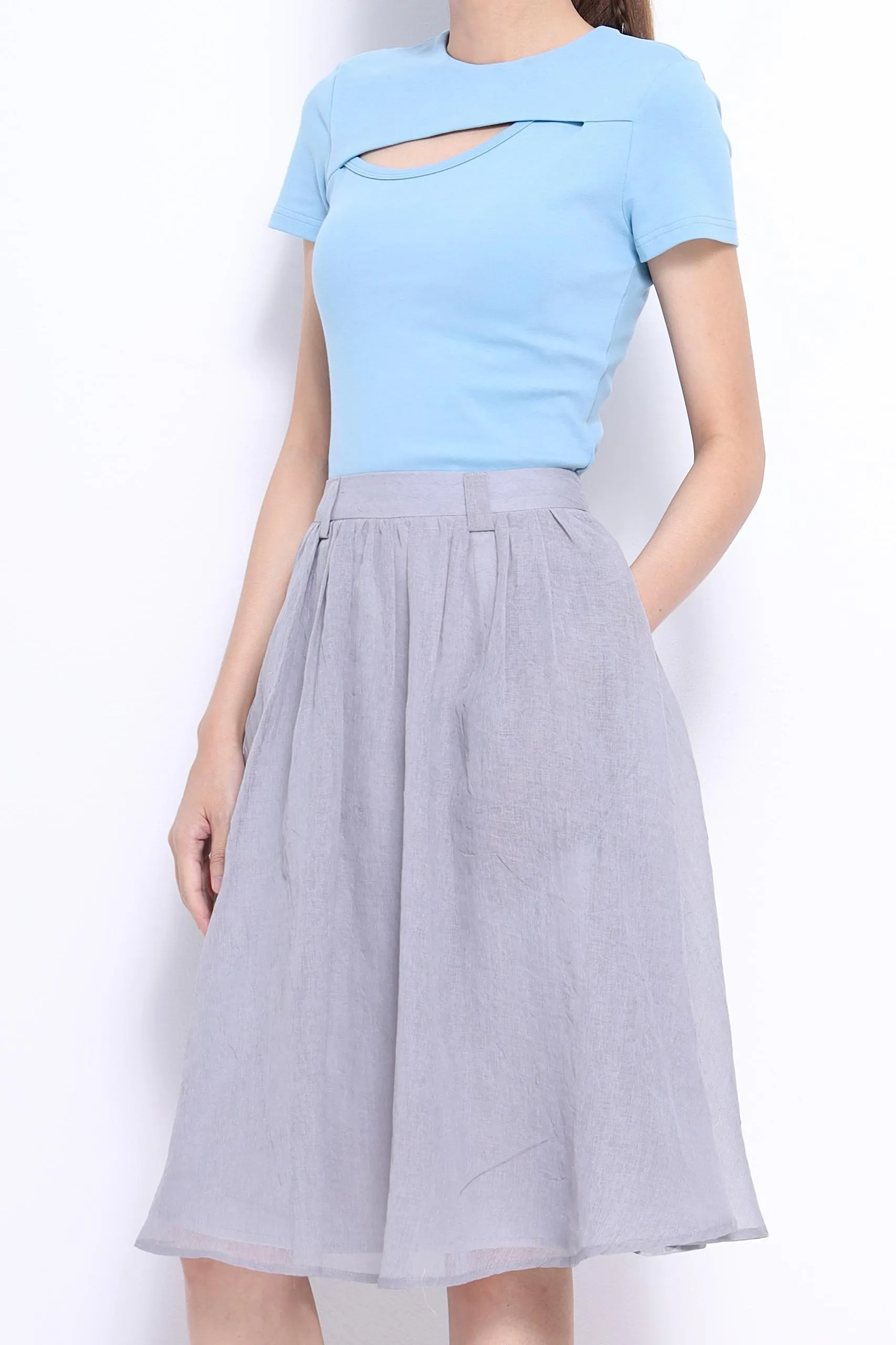 Opal A-line Midi Skirt
