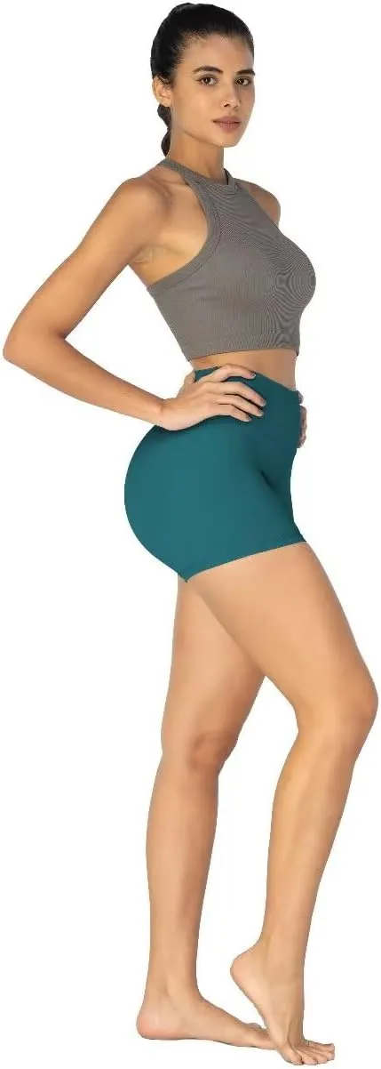 Sunzel Women's Invisible Butt Scrunch Shorts, High Waisted Biker Shorts, Gym Workout Yoga Running Shorts with Tummy Control